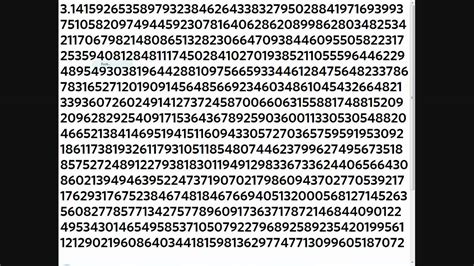 Reciting Pi to the 1000th Digit - YouTube