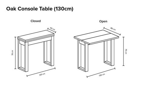 Oak Console Table Cm | Capelli over 50