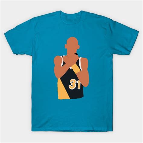 Reggie Miller Choke Sign - Reggie Miller - T-Shirt | TeePublic