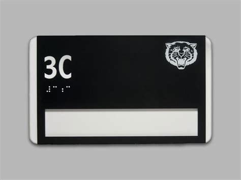 Room Number Signs - Braille - Inserts- Erie Custom Signs