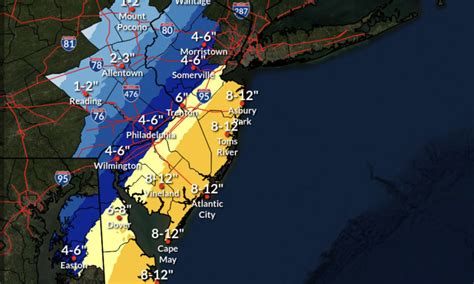 Nor’Easter Coming to Shore Area, Snow Forecast Ranges Wildly; Winter Storm Watch Issued ...