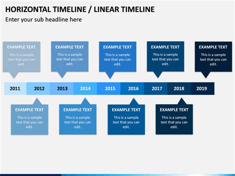 Horizontal Timeline PowerPoint and Google Slides Template - PPT Slides