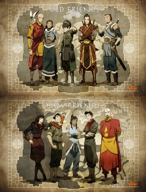Old generation of Team Avatar and New Generation : TheLastAirbender | Avatar cartoon, Avatar ...