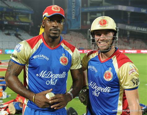 Chris Gayle & AB De Villiers | RCB Team practice at Feroz Sh… | Flickr