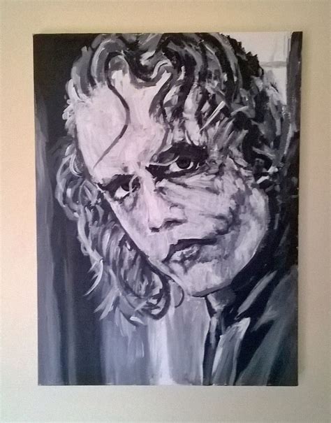 the joker heath ledger, acrylic painting 30x40cm | Coringa