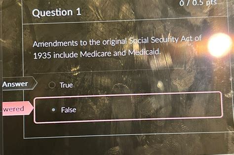 Solved Question 1Amendments to the original Social Security | Chegg.com