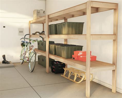 Easy DIY garage storage shelves PDF plan - DIY projects plans