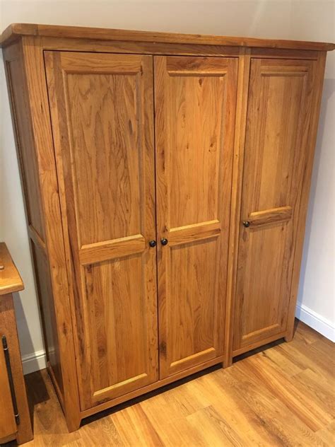 Beautiful Rustic Solid Oak Triple Wardrobe | in Backwell, Bristol | Gumtree