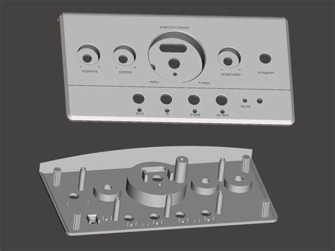 Sound system control panel 3D Model 3D printable .stl - CGTrader.com