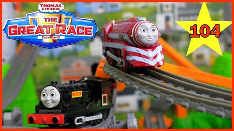 BIGGEST! THOMAS AND FRIENDS THE GREAT RACE #104 TRACKMASTER SKY HIGH BRIDGE JUMP SET TOY TRAINS ...