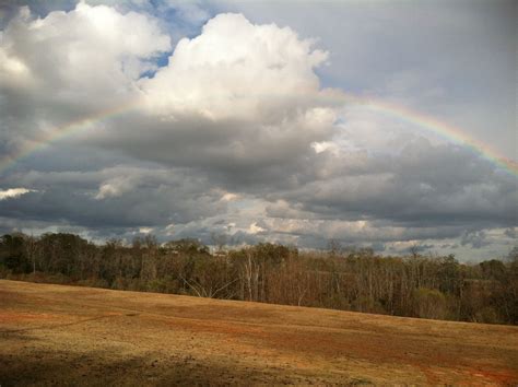 Visiting back home (Enterprise, Alabama), We saw a rainbow at the park. | Outdoor, Clouds, Visiting