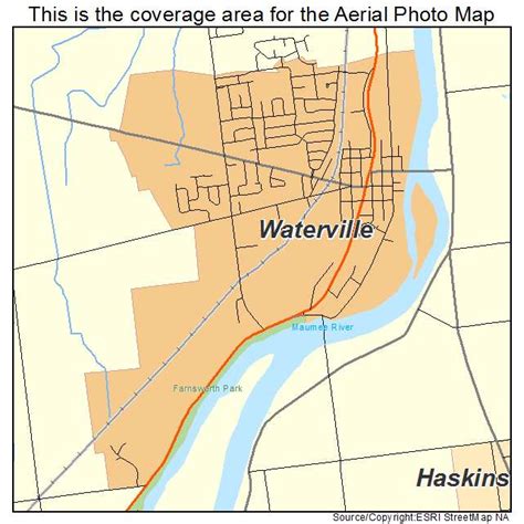 Aerial Photography Map of Waterville, OH Ohio