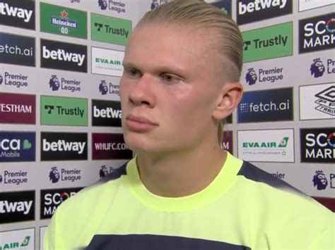 Erling Haaland swears twice in Sky Sports Interview - Futbol on FanNation