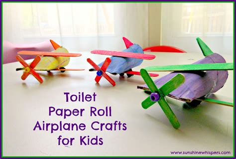 Toilet Paper Roll Airplane Crafts for Kids