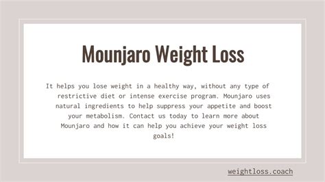 PPT - Mounjaro Weight Loss PowerPoint Presentation, free download - ID ...