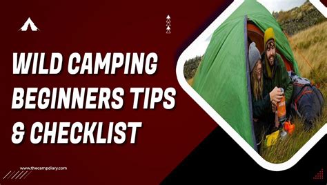 Wild Camping Beginners Tips and Checklist