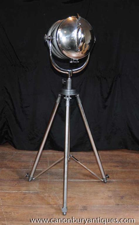 Chrome Tripod Floor Lamp Architectural Lighting Light Interiors