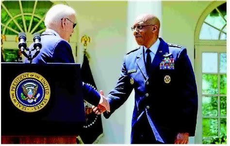 BIDEN TAPS AIR FORCE 4-STAR GENERAL TO LEAD JOINT CHIEFS