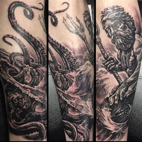 Image result for poseidon kraken Kraken Tattoo, Sailor Tattoos ...