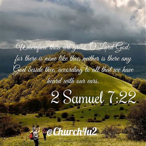 2 Samuel 7-22 "Wherefore thou art great, O Lord God: for t… | Flickr