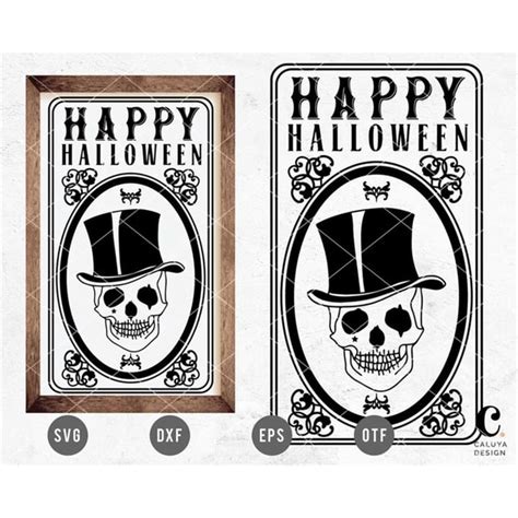 Happy Halloween Sign SVG Cutting File For Cricut, Cameo Silh - Inspire ...