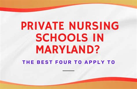 The Best 4 Private Nursing Schools In Maryland - AnanUniversity