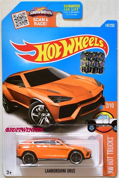 Amazing HOT WHEELS 2016 HW HOT TRUCKS LAMBORGHINI URUS #2/10 ORANGE ...