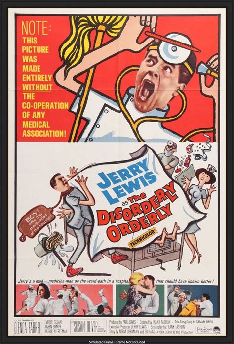 Disorderly Orderly (1965) | Jerry lewis, Movie posters vintage, Movie posters