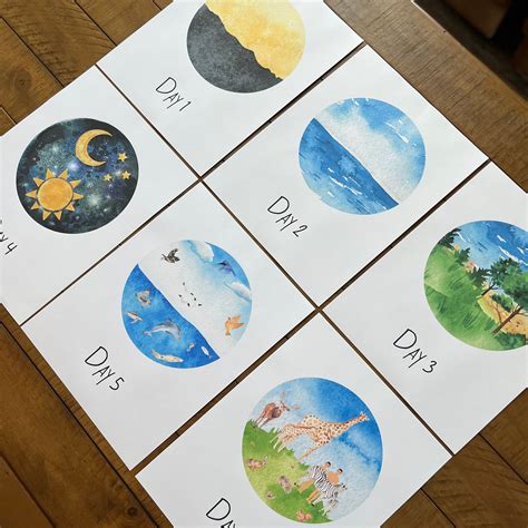 Days of Creation Poster Printables - Etsy