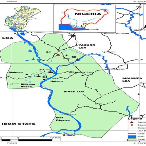 Map of Cross River State showing the study area Source: Adapted from ...