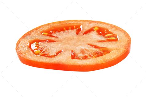 Tomato slice isolated Stock Photo by Ha4ipuri | PhotoDune