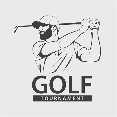 Golf logo swing shoot vector illustration. Golf Tournament 17411149 ...