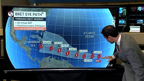 Tropical Storm Bret forms in the Atlantic, heading for the Caribbean