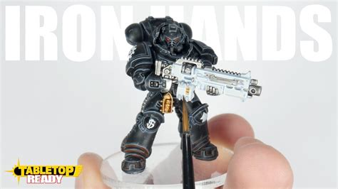 How To Paint Space Marines as Iron Hands | Learn to Paint Black Armour /| Warhammer 40,000 - YouTube