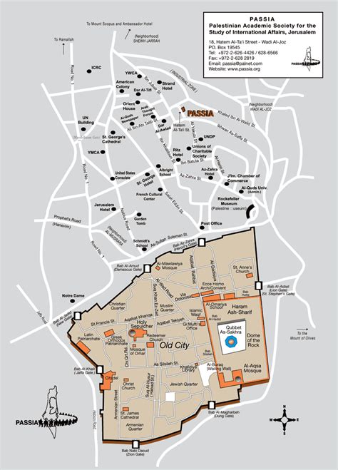 Jerusalem Map - Israel