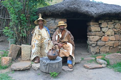 Download free photo of Traditional basotho men, dress, skins, ethnic ...