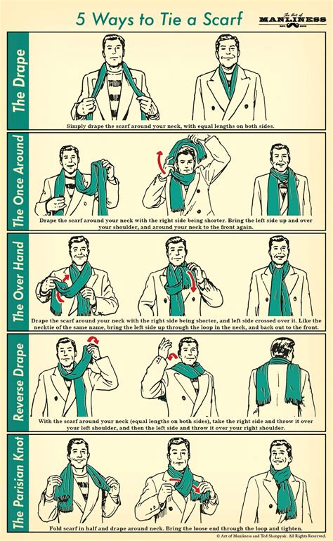 How to Tie a Men's Scarf: 5 Masculine Styles | The Art of Manliness