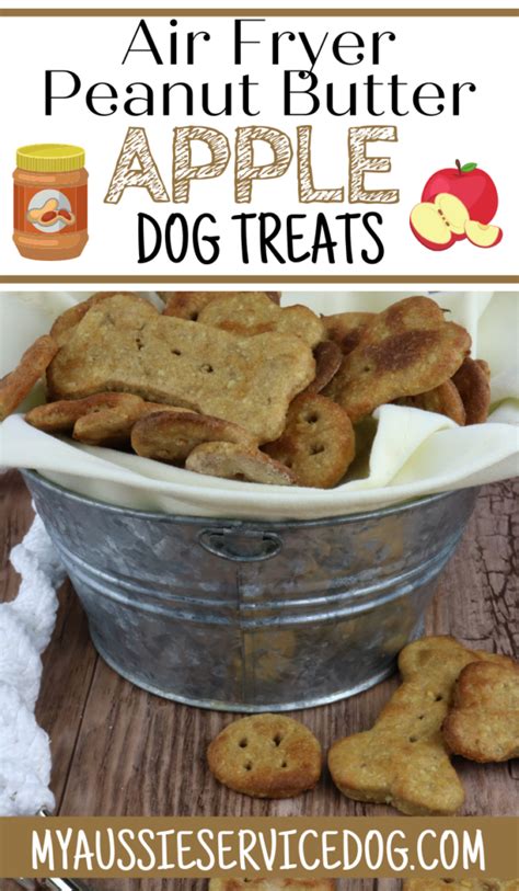 Air Fryer Peanut Butter Apple Dog Treats - My Aussie Service Dog