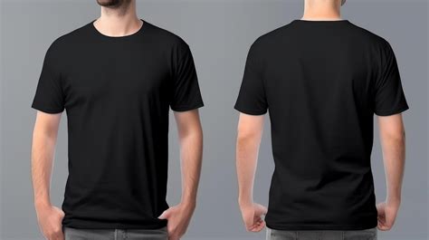 Black T-Shirt Mockup Template. Illustration 22862477 Stock Photo at ...