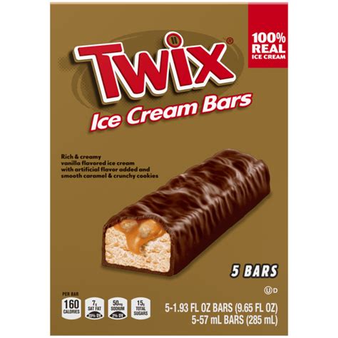 TWIX Caramel Creamy Vanilla Ice Cream Bars, 11.58 Oz, 6 Ct Pack | TWIX