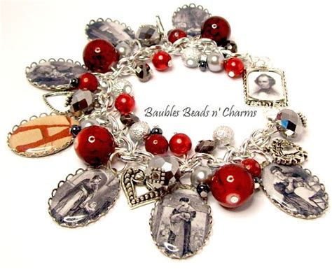 The Scarlet Letter Charm Bracelet Literary Charm Bracelet