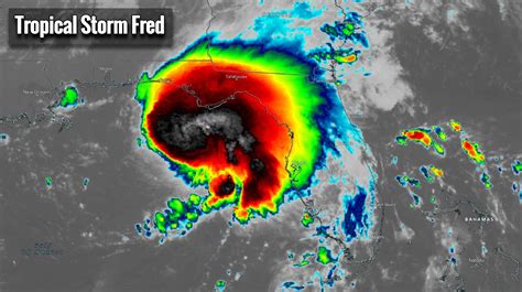 Tropical Storm Fred shares explosive storms in the final hours before ...