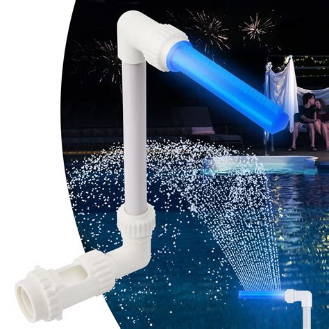Buy Klleyna LED-Blue-Light Swimming Pool Water-Fountain - Above/Inground Pool Accessories ...