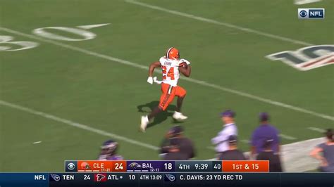 Nick Chubb 88 Yard Touchdown Run | Browns vs. Ravens | NFL - YouTube