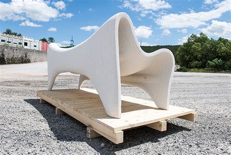 philipp aduatz creates 3D printed concrete outdoor furniture
