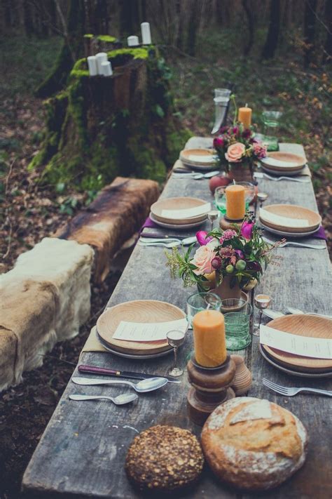 Viking feast table arrangement in 2023 | Viking wedding, Viking party, Nordic wedding