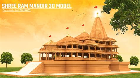 Shri Ram Mandir 3d Model 3d Printable Cgtrader - vrogue.co