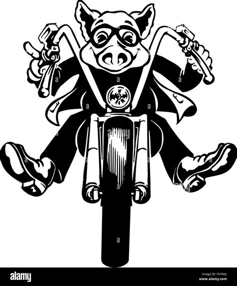 Hog Rider Vector Illustration Stock Vector Image & Art - Alamy