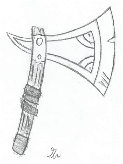 Battle Axe Sketch by lol20 on DeviantArt