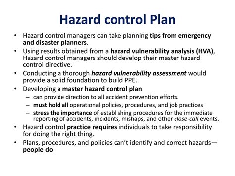 PPT - Hazard Analysis, Control & Correction PowerPoint Presentation ...